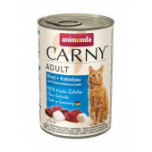 ANIMONDA CARNY ADULT - консервирана храна за котки с треска и магданоз 400 гр.